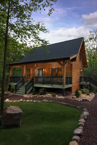 Timberhaven log home design, log home floor plan, Hubbards-Rhodes, Elevation