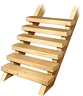 Half-Log Stairs