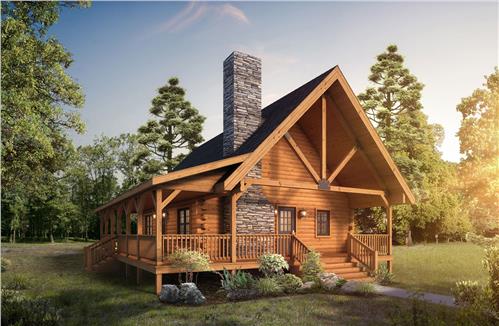 Log Timber Home Design Center Valley
